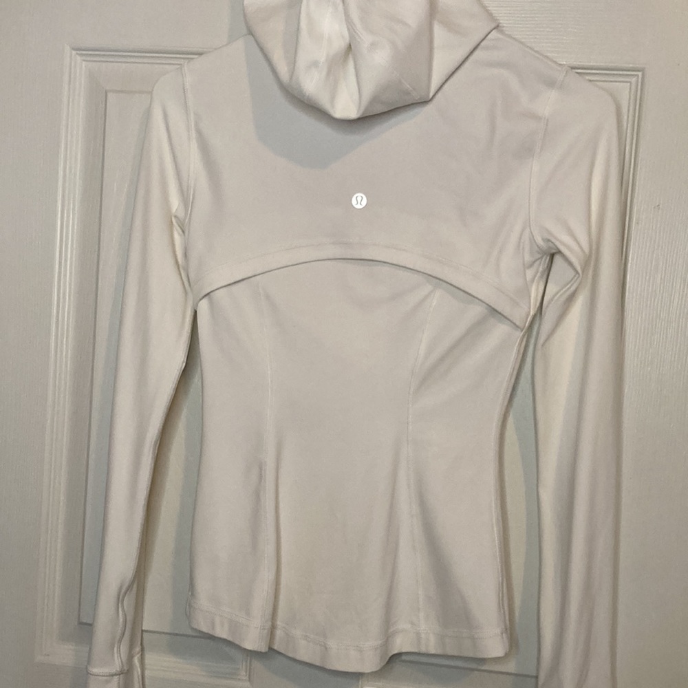 Lululemon White hooded define jacket